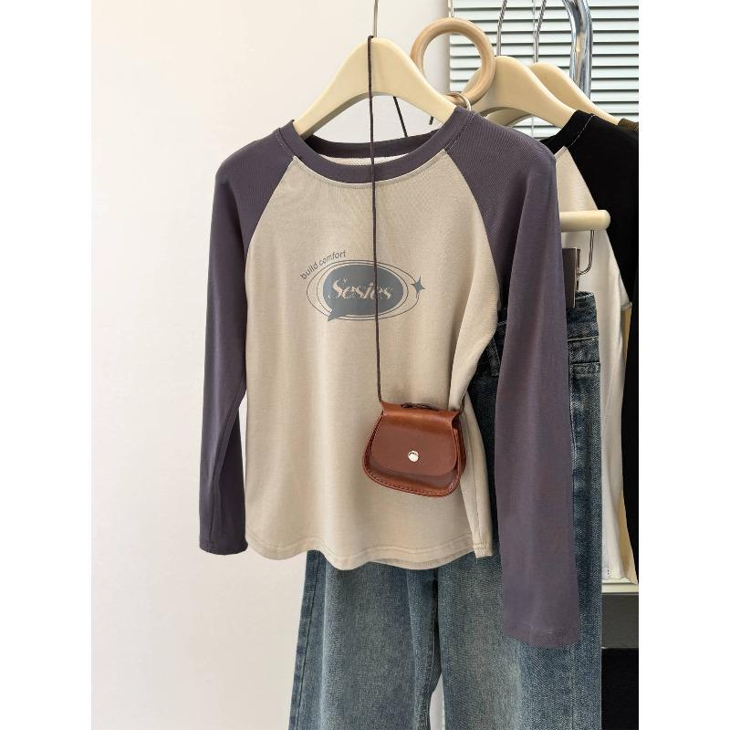 Wind new shoulder-plugged long-sleeved T-shirt women s early slim-fitting short shirt contrasting top XL темно-серого
Wind new shoulder-plugged long-sleeved T-shirt women s early slim-fitting short shirt contrasting top XL темно-серого