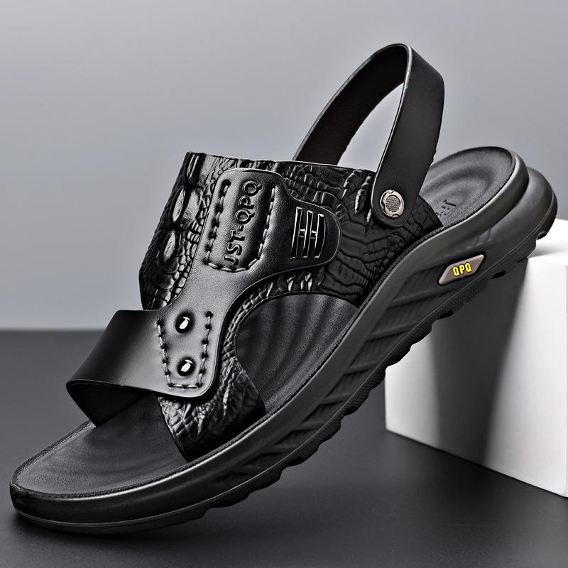 Men s sandals 2025 new leather cowhide casual non-slip sandals men s soft-soled driving beach shoes 2025 38
Men s sandals 2025 new leather cowhide casual non-slip sandals men s soft-soled driving beach shoes 2025 38