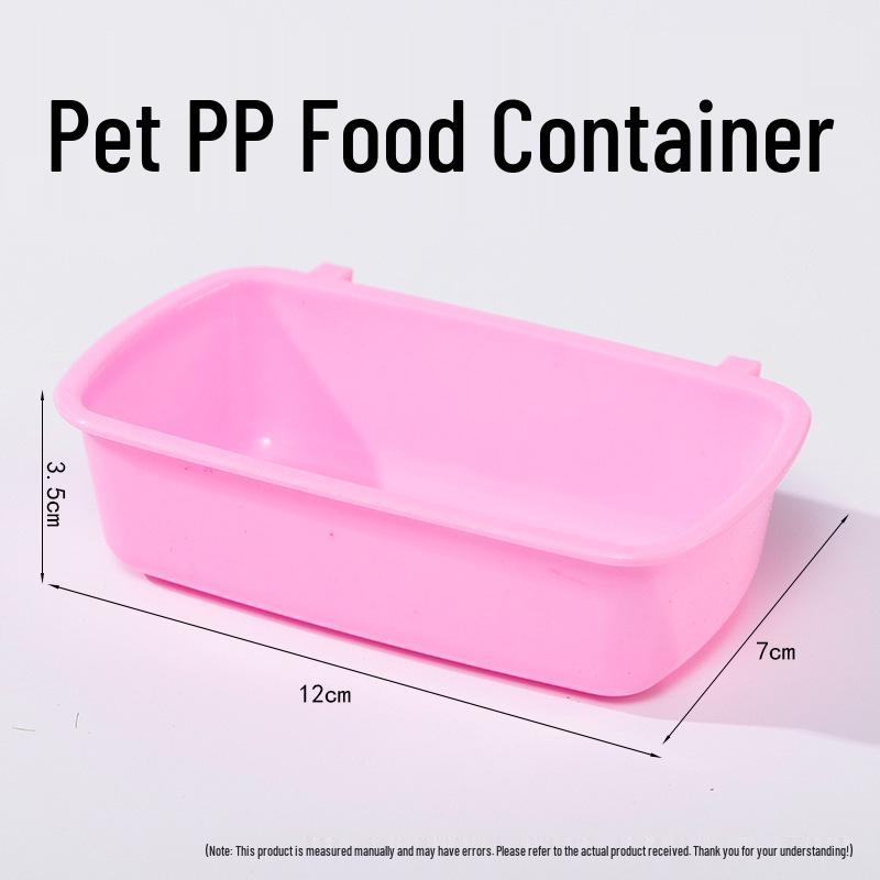 Golden Bear Hamster Food Bowl - Rectangular, Hangable, Plastic - Fits 47 & 60 Cage Wires.
Golden Bear Hamster Food Bowl - Rectangular, Hangable, Plastic - Fits 47 & 60 Cage Wires.