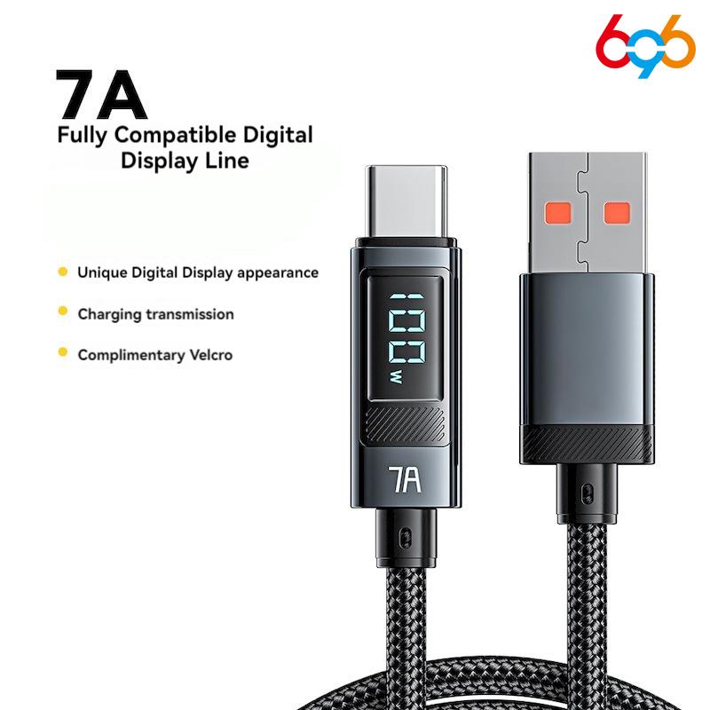 New 7A USB Type C Cable 100W Fast Charging USB C Data Cord For Huawei For OPPO FOR Samsung Charger 480Mbps Data Transmission 1m
New 7A USB Type C Cable 100W Fast Charging USB C Data Cord For Huawei For OPPO FOR Samsung Charger 480Mbps Data Transmission 1m