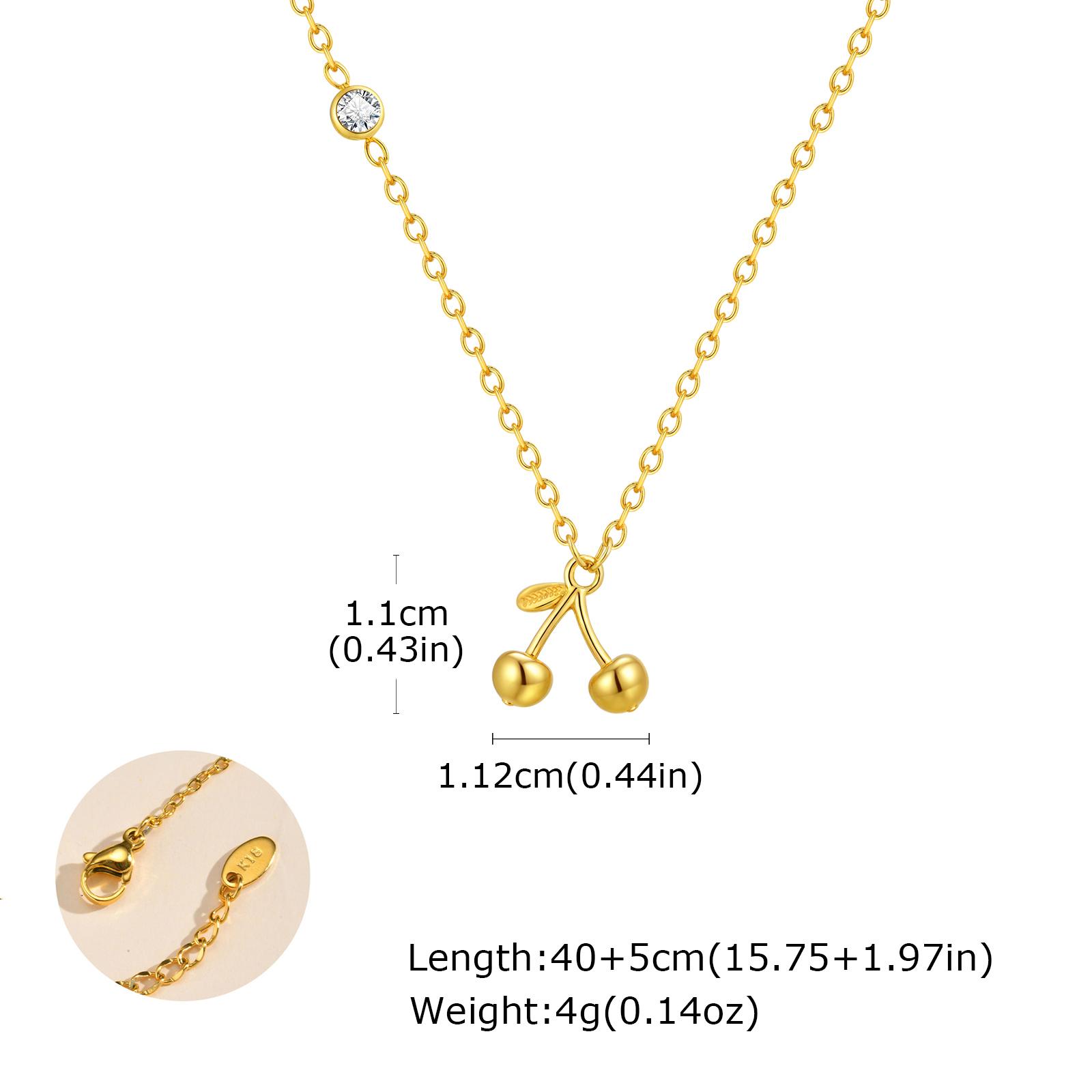 Cherry Pendant Necklaces For Women Dainty Fruit Gold Color Clavicle Chain Necklace Stainless Steel Fashion Trendy Jewelry Gifts
Cherry Pendant Necklaces For Women Dainty Fruit Gold Color Clavicle Chain Necklace Stainless Steel Fashion Trendy Jewelry Gifts