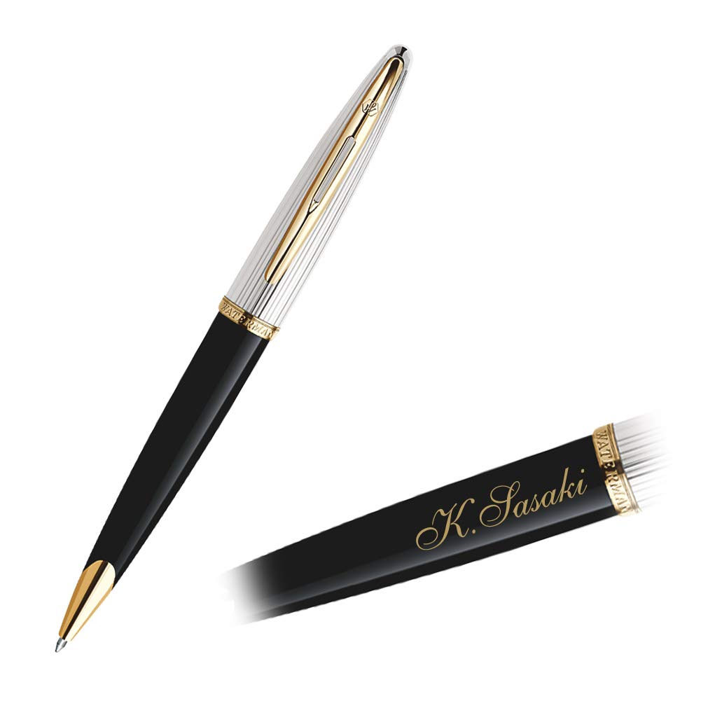 WATERMAN Personalized Ballpoint Pen Karen Deluxe DX Black Silver GT Official Import &
WATERMAN Personalized Ballpoint Pen Karen Deluxe DX Black Silver GT Official Import &