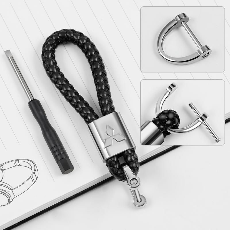 Car Styling 3D Metal+Leather Braided Woven Rope Keychain For Mitsubishi Asx Lancer Outlander Pajero Ralliart Accessories
Car Styling 3D Metal+Leather Braided Woven Rope Keychain For Mitsubishi Asx Lancer Outlander Pajero Ralliart Accessories