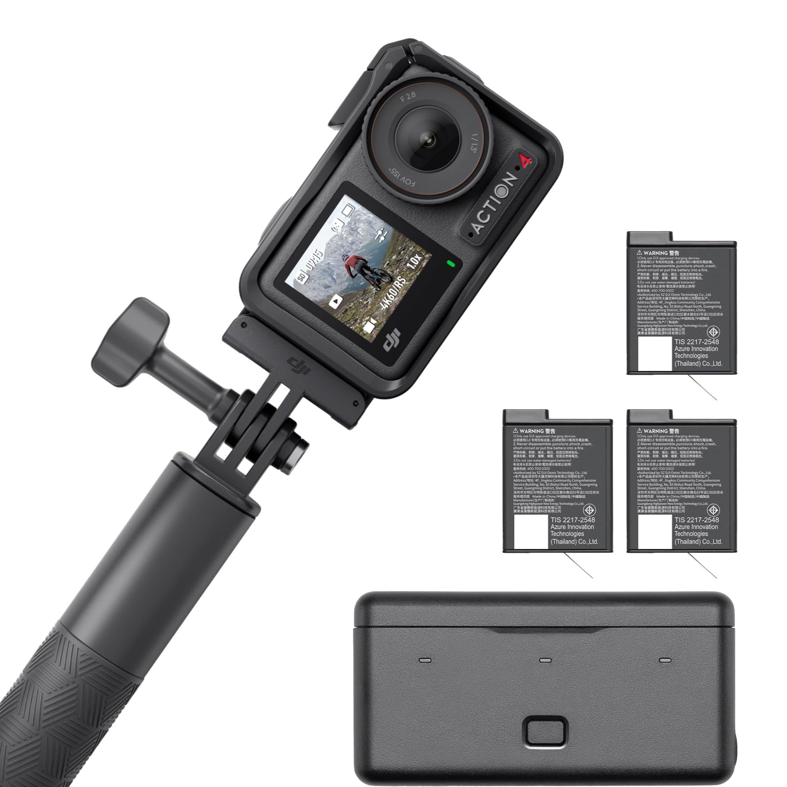 Екшн-камера DJI Osmo Action 4 Adventure Combo Сумісна з водонепроникною камерою Оснащено дюймовим датчиком кута огляду до 7 з половиною годин
Екшн-камера DJI Osmo Action 4 Adventure Combo Сумісна з водонепроникною камерою Оснащено дюймовим датчиком кута огляду до 7 з половиною годин
