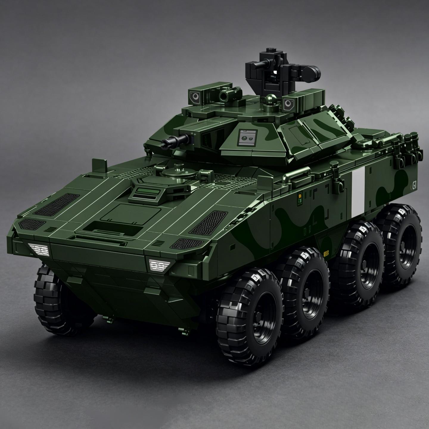 LAV-G1 8×8 Wheeled Infantry Fighting Vehicles Building Block Scale Model: Tracked Armored Vehicles Tank Learning Educational Toy for Boys Girls NO BOX
LAV-G1 8×8 Wheeled Infantry Fighting Vehicles Building Block Scale Model: Tracked Armored Vehicles Tank Learning Educational Toy for Boys Girls NO BOX