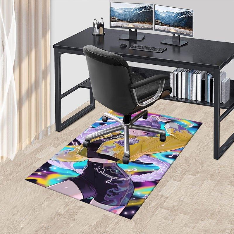 Vibrant Galaxy Jacket with Flame Design - Yellow and Purple Fashionable Outerwear Offic Chair Mat, K-pop Theme Carpet, Non-slip, Soft and D 60cm by 90cm
Vibrant Galaxy Jacket with Flame Design - Yellow and Purple Fashionable Outerwear Offic Chair Mat, K-pop Theme Carpet, Non-slip, Soft and D 60cm by 90cm