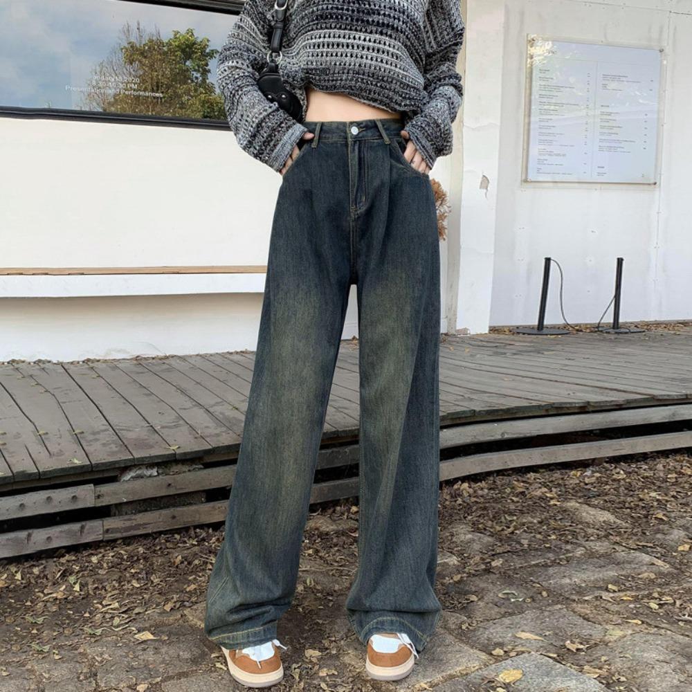 Сладкие и острые джинсы широкого кроя цвета цементного серого в корейском стиле с высокой посадкой, свободные и стройнящие, с плиссировкой, прямые брюки-швабры 2XL
Сладкие и острые джинсы широкого кроя цвета цементного серого в корейском стиле с высокой посадкой, свободные и стройнящие, с плиссировкой, прямые брюки-швабры 2XL