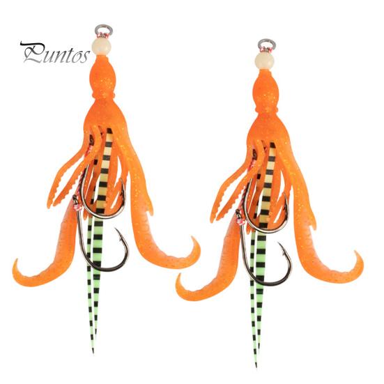 2Pcs 10.5CM/7G Soft TPE Squid Lure with Dual Barb Hooks Glow-in-the-dark Bionic Squid Colorful Artificial Bait Freshwater Saltwater Fishing помаранчевий
2Pcs 10.5CM/7G Soft TPE Squid Lure with Dual Barb Hooks Glow-in-the-dark Bionic Squid Colorful Artificial Bait Freshwater Saltwater Fishing помаранчевий