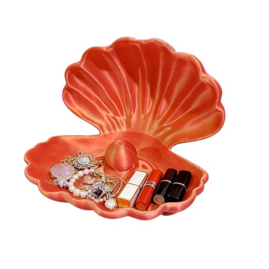 3D-Printed Shell Shape Jewelry Organizer Tray Pearl Luster Desktop Storage Decoration for Earrings Rings Bracelets Lipstick Gift червоний
3D-Printed Shell Shape Jewelry Organizer Tray Pearl Luster Desktop Storage Decoration for Earrings Rings Bracelets Lipstick Gift червоний