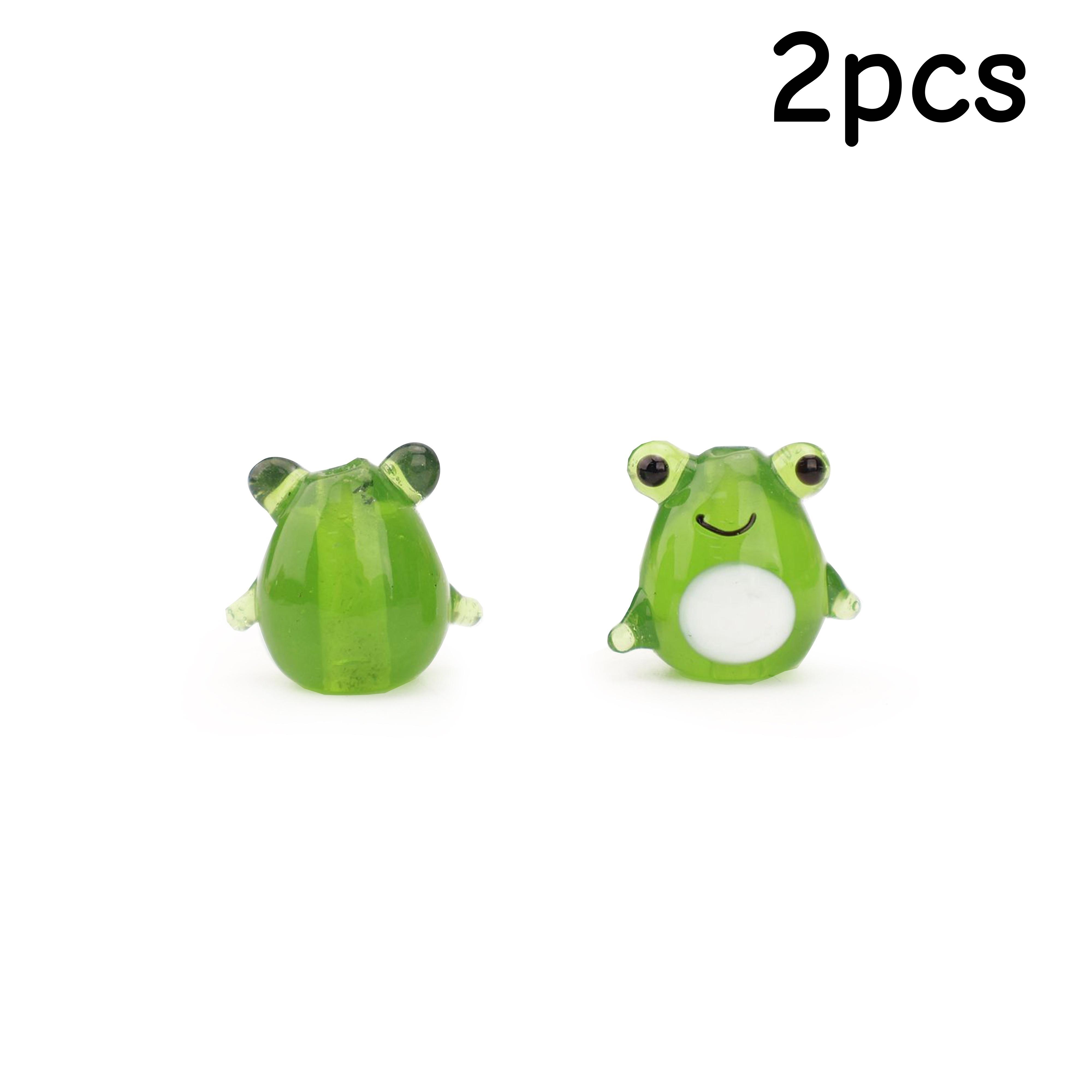 2 handmade 3D frog glass bead sets for making jewelry such as bracelets, necklaces, and earrings 2pcs
2 handmade 3D frog glass bead sets for making jewelry such as bracelets, necklaces, and earrings 2pcs