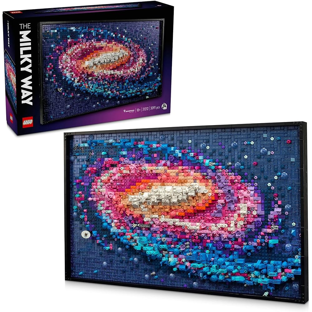 LEGO Art Milky Way Galaxy Building Set 31212 Decorative Toy for Home Interior Gift for Men and Women
LEGO Art Milky Way Galaxy Building Set 31212 Decorative Toy for Home Interior Gift for Men and Women