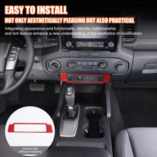 Red Carbon Fiber Center USB Charge Port Cover Trim For Nissan Frontier 2024+
Red Carbon Fiber Center USB Charge Port Cover Trim For Nissan Frontier 2024+