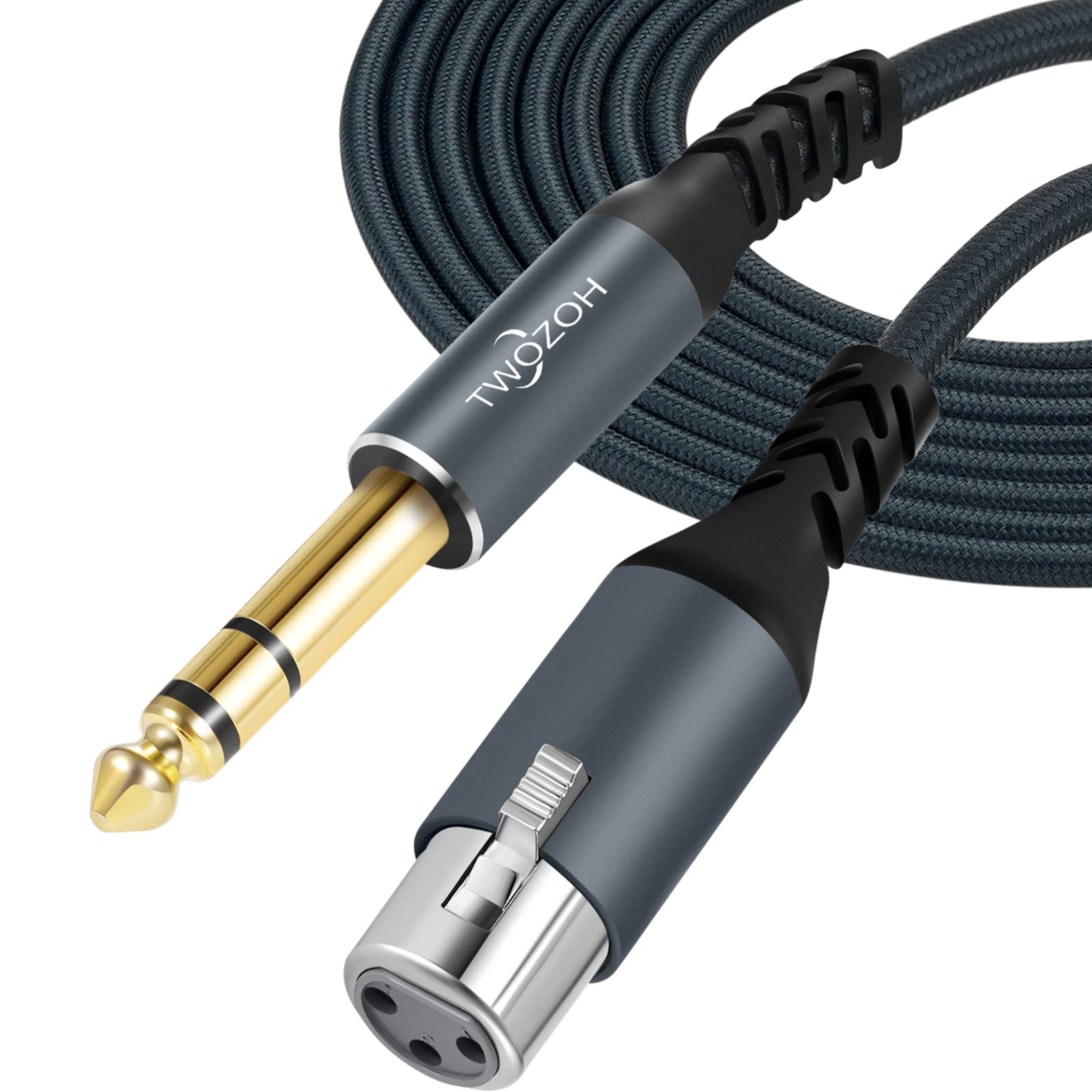 Twozoh XLR Female to TRS Cable Braided Stereo Jack Balanced to 3 Pin XLR Microphone Cable 1/4 1M, 6.35mm (Professional/Hifi)
Twozoh XLR Female to TRS Cable Braided Stereo Jack Balanced to 3 Pin XLR Microphone Cable 1/4 1M, 6.35mm (Professional/Hifi)