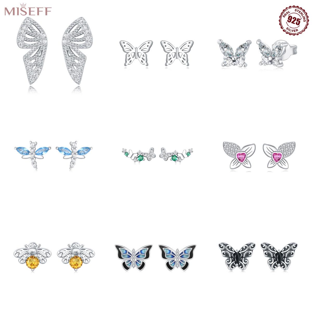 Sterling Silver Butterfly, Dragonfly & Bee Stud Earrings for Women S925 Sterling Silver
Sterling Silver Butterfly, Dragonfly & Bee Stud Earrings for Women S925 Sterling Silver