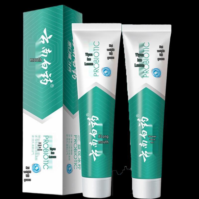 Yunnan Baiyao Jin Kou Jian Probiotic Toothpaste
Yunnan Baiyao Jin Kou Jian Probiotic Toothpaste
