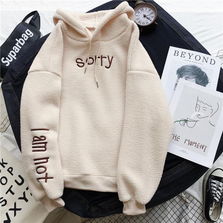 Imitation Lamb Hooded Jacket Hoodie Plush Thick Warm Cozy for Female Students Winter Autumn 2XL білий
Imitation Lamb Hooded Jacket Hoodie Plush Thick Warm Cozy for Female Students Winter Autumn 2XL білий