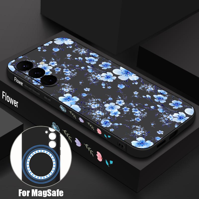 Blue Flowers Print Case For Samsung Galaxy S26 S25 Ultra S24 S23 FE S22 Plus S21 Built-in Metal Plate Magnetic Silicone Cover Samsung S24 Plus
Blue Flowers Print Case For Samsung Galaxy S26 S25 Ultra S24 S23 FE S22 Plus S21 Built-in Metal Plate Magnetic Silicone Cover Samsung S24 Plus