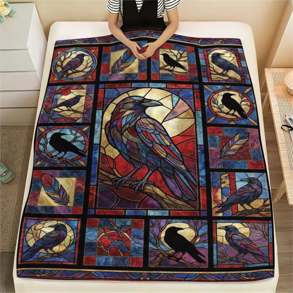 Crow Print Flannel Blanket, High quality Comfortable for All Seasons, Home Decor, Warmth and Comfort, Perfect for Christmas Gifts48 80cm x 120cm
Crow Print Flannel Blanket, High quality Comfortable for All Seasons, Home Decor, Warmth and Comfort, Perfect for Christmas Gifts48 80cm x 120cm