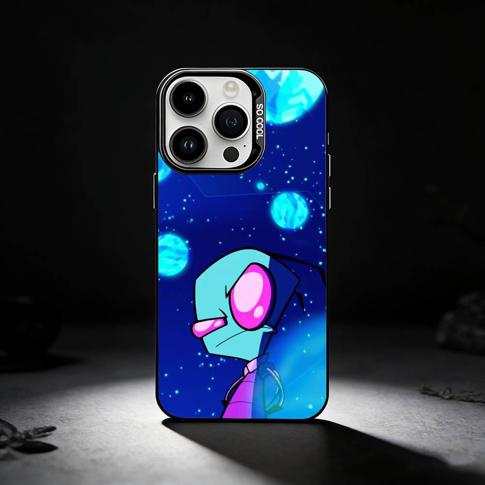 Cartoon I-Invader Z-Zim Gir Phone Case For iPhone 17,16,15,14,13,12,11 Plus,Pro Max,XS,Colored silver phone case iPhone15plus
Cartoon I-Invader Z-Zim Gir Phone Case For iPhone 17,16,15,14,13,12,11 Plus,Pro Max,XS,Colored silver phone case iPhone15plus