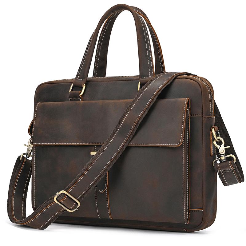 Newsbirds New Designer Leather man s business bag real cowskin laptop business bag for men male briefcase business tote luxury темно-коричневого кольору
Newsbirds New Designer Leather man s business bag real cowskin laptop business bag for men male briefcase business tote luxury темно-коричневого кольору