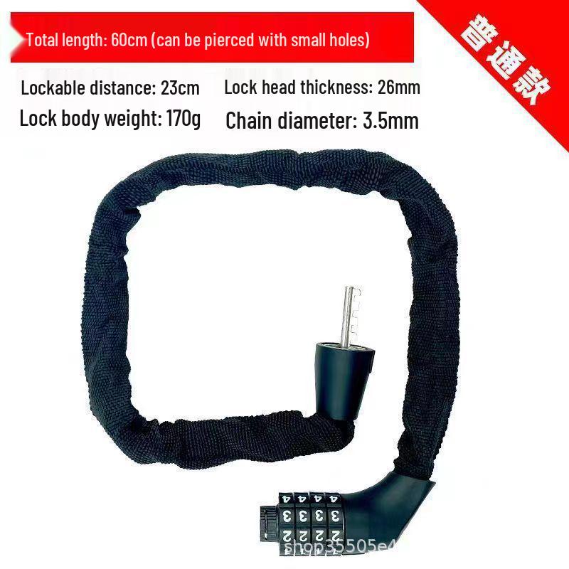 Waterproof Rustproof Combination Chain Lock for Bikes, Cars, Motorcycles, and Glass Doors
Waterproof Rustproof Combination Chain Lock for Bikes, Cars, Motorcycles, and Glass Doors