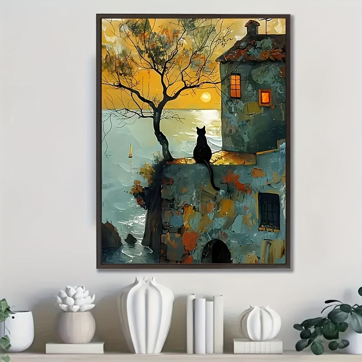 1pc Frameless Cute Black Cat and Sunrise Canvas Print Poster, Room Wall Decoration Poster, Unique Creative Wall Art Decoration, 20x30cm No Frame
1pc Frameless Cute Black Cat and Sunrise Canvas Print Poster, Room Wall Decoration Poster, Unique Creative Wall Art Decoration, 20x30cm No Frame