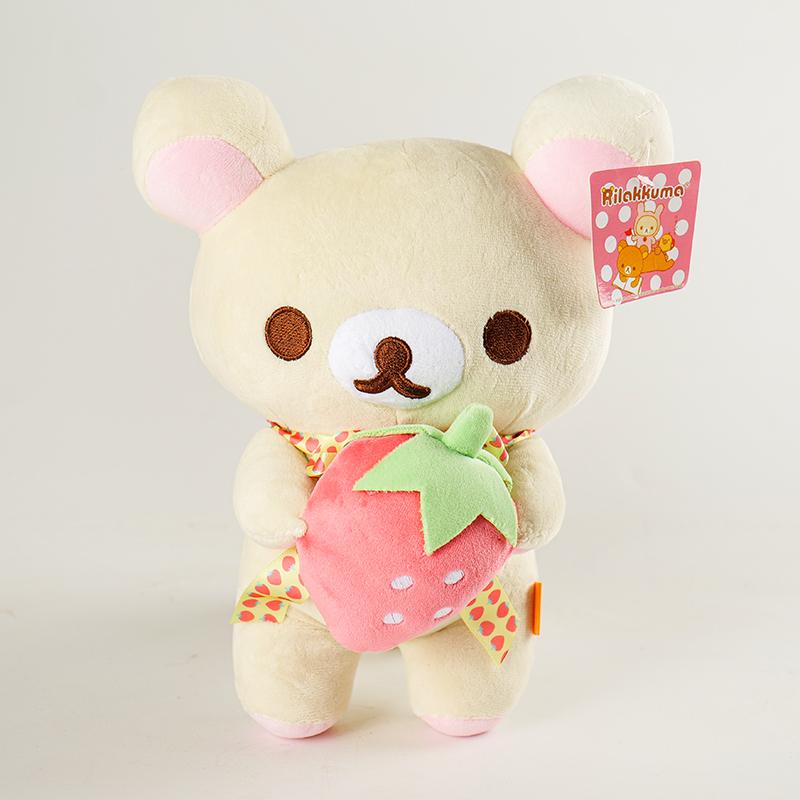 White Rilakkuma Plush Cute Animal Strawberry Cute Bear Stuffed Doll Kuma Plushies Kawaii Room Deocr Toys Xmas Gift for Kids
White Rilakkuma Plush Cute Animal Strawberry Cute Bear Stuffed Doll Kuma Plushies Kawaii Room Deocr Toys Xmas Gift for Kids