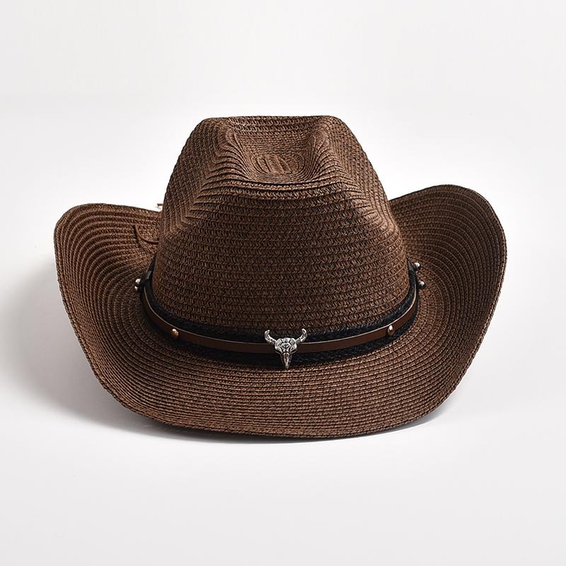 New Summer Straw Hats for Men Women Western Cowboy Hat Outdoors Beach Sun Hats Cowgirl Jazz Caps Sombrero Hombre 56-58CM кавовий
New Summer Straw Hats for Men Women Western Cowboy Hat Outdoors Beach Sun Hats Cowgirl Jazz Caps Sombrero Hombre 56-58CM кавовий