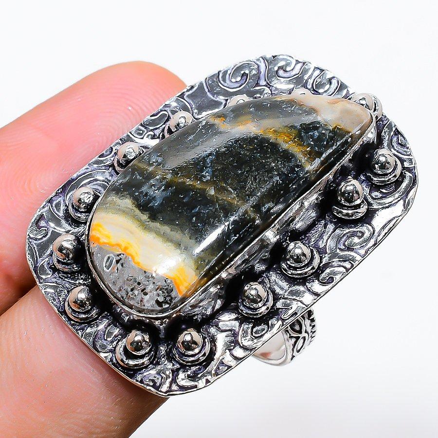 Подарочное кольцо из стерлингового серебра 925 пробы с натуральным драгоценным камнем яшма шмеля, размер 11 f1a94
Подарочное кольцо из стерлингового серебра 925 пробы с натуральным драгоценным камнем яшма шмеля, размер 11 f1a94