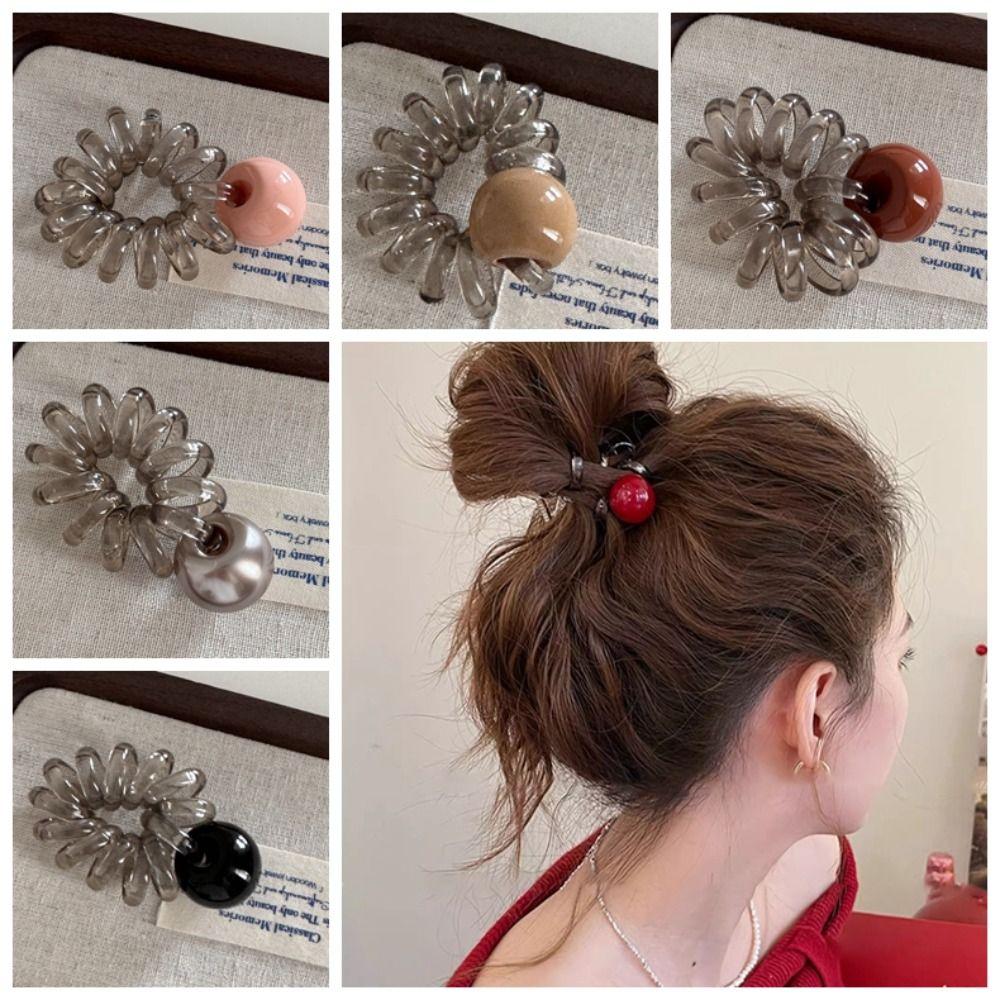 Traceless Telephone Wire Hair Band Elastic Stretch Hair Loop Elegant Spiral Coil Hair Rope Female
Traceless Telephone Wire Hair Band Elastic Stretch Hair Loop Elegant Spiral Coil Hair Rope Female