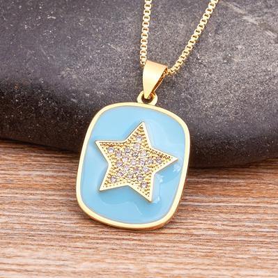 Nidin Fashion Enamel Dripping Oil Inlaid Zircon Star Necklaces Women Sweet Cute Pendant Choker Creative 4 Colors Jewelry Gift светло-синий
Nidin Fashion Enamel Dripping Oil Inlaid Zircon Star Necklaces Women Sweet Cute Pendant Choker Creative 4 Colors Jewelry Gift светло-синий