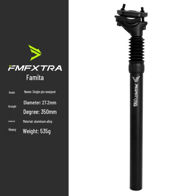FMFXTRA Aluminum Mountain Bike Suspension Seatpost with Dust Cover - Fits 30.9 & 31.6 Sizes
FMFXTRA Aluminum Mountain Bike Suspension Seatpost with Dust Cover - Fits 30.9 & 31.6 Sizes