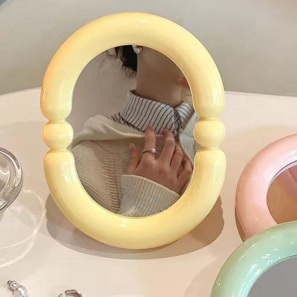 Candy Color Folding Mirror High-definition Table Mirror Makeup Mirror Home Bedroom Desktop Oval-Yellow
Candy Color Folding Mirror High-definition Table Mirror Makeup Mirror Home Bedroom Desktop Oval-Yellow