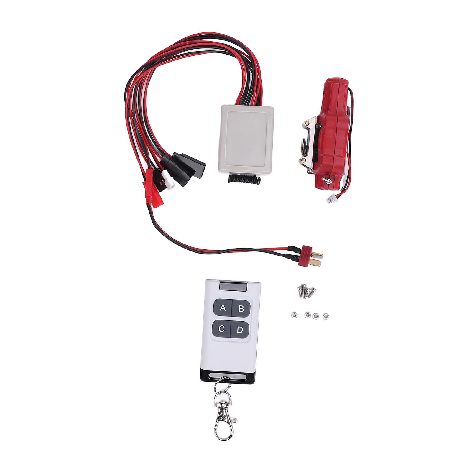 RC Car Winch Simulated 110 Scale RC Model Crawler Car Metal Winch with Connecting Line and Remote
RC Car Winch Simulated 110 Scale RC Model Crawler Car Metal Winch with Connecting Line and Remote