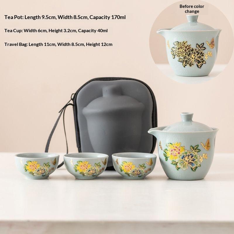 Creative Color-changing Tea Set, Kung Fu Teapot, Outdoor Teaware, 1 Teapot, 3 Tea Cups, Healthy and Nourishing tea
Creative Color-changing Tea Set, Kung Fu Teapot, Outdoor Teaware, 1 Teapot, 3 Tea Cups, Healthy and Nourishing tea