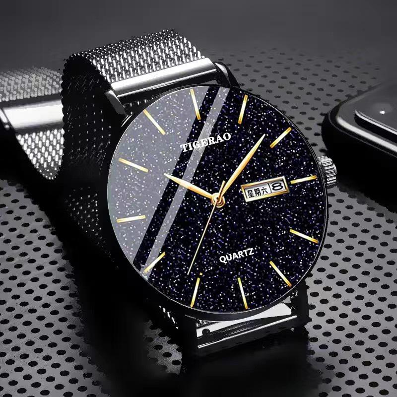 Men s Waterproof Starry Sky Quartz Watch with Luminous Double Calendar
Men s Waterproof Starry Sky Quartz Watch with Luminous Double Calendar