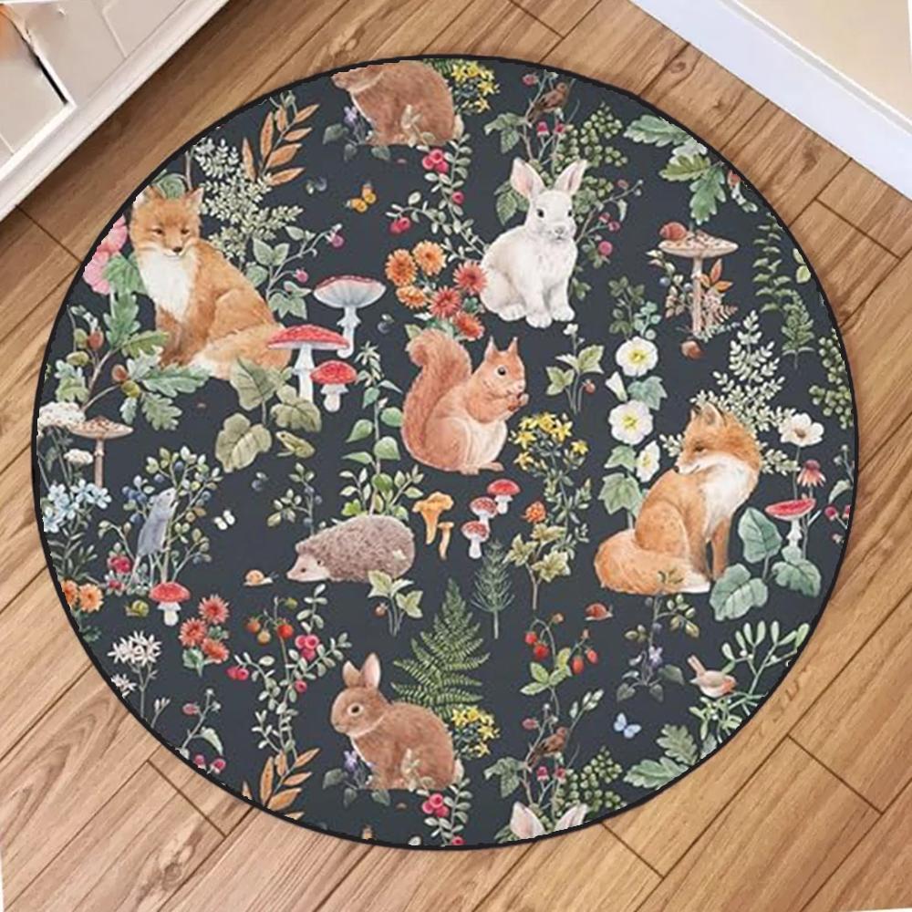 Зачарований килим Королівства Грибів Барвистий Круглий Килимок для Підлоги Лісу Декор для Вітальні Килим для Спальні Натхненний Магічним Лісом 40x40cm
Зачарований килим Королівства Грибів Барвистий Круглий Килимок для Підлоги Лісу Декор для Вітальні Килим для Спальні Натхненний Магічним Лісом 40x40cm