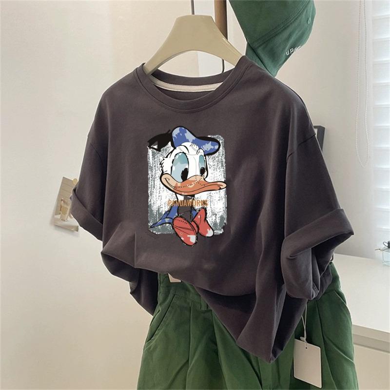 Disney 100% Cotton Tops Summer New Cartoon Anime Donald Duck Print O-Neck Tshirt for Men Women Loose Vintage Clothes Y2k Top M
Disney 100% Cotton Tops Summer New Cartoon Anime Donald Duck Print O-Neck Tshirt for Men Women Loose Vintage Clothes Y2k Top M