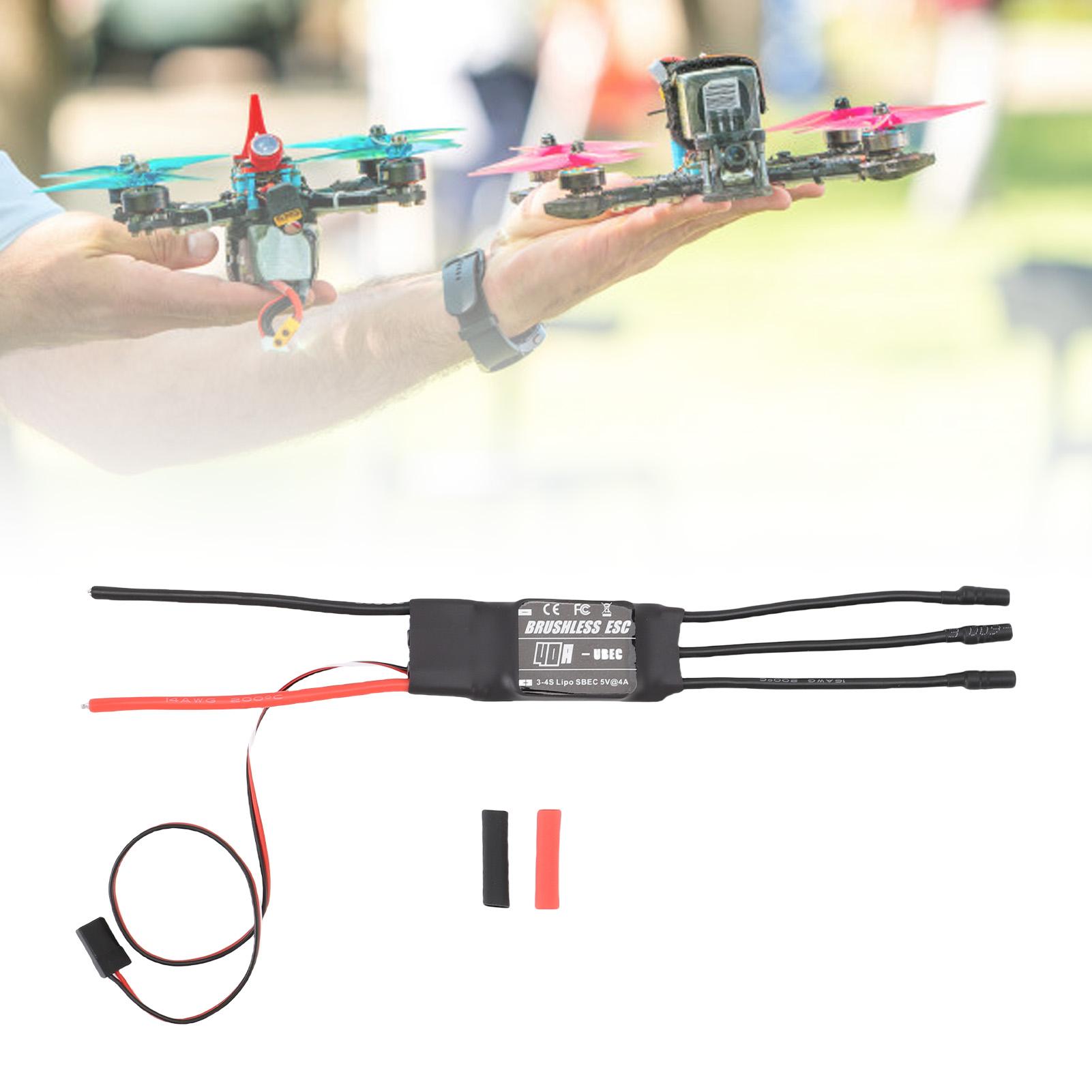 Brushless ESC 40A Multiple Guard Brushless Motor Electric Speed Controller with 3.5mm Banana Female Plug for Multi Axes Aircraft Model
Brushless ESC 40A Multiple Guard Brushless Motor Electric Speed Controller with 3.5mm Banana Female Plug for Multi Axes Aircraft Model