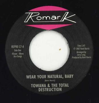 7inch Record TOWANA, THE TOTAL DESTRUCTION / TY - Wear Your Natural, Baby / If I Can REPRO17 Repro 2024 UK Soul/Funk
7inch Record TOWANA, THE TOTAL DESTRUCTION / TY - Wear Your Natural, Baby / If I Can REPRO17 Repro 2024 UK Soul/Funk
