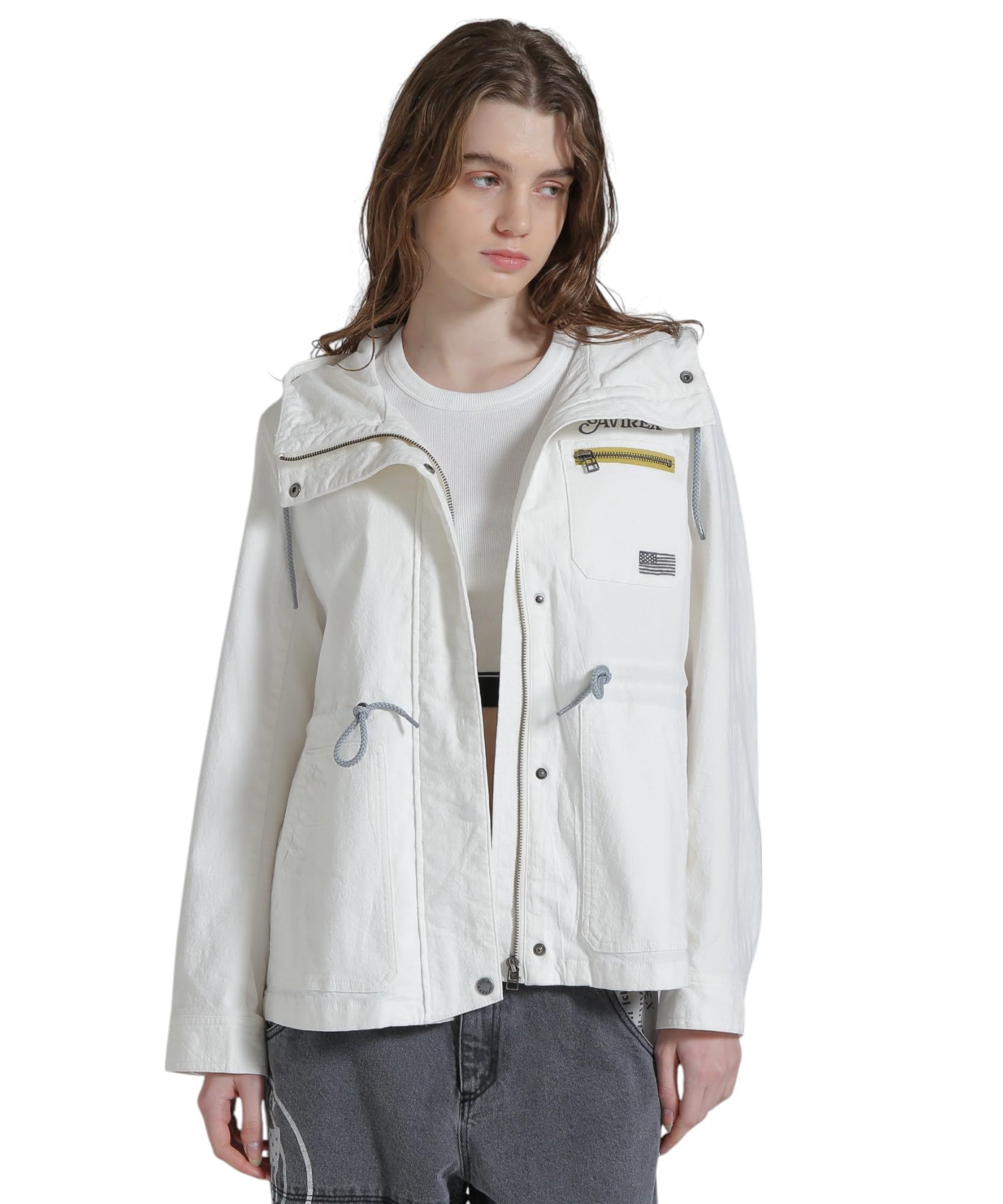 AVIREX COLOR ZIP COMBI JACKET Women s S 033 Off White 783-5152601
AVIREX COLOR ZIP COMBI JACKET Women s S 033 Off White 783-5152601
