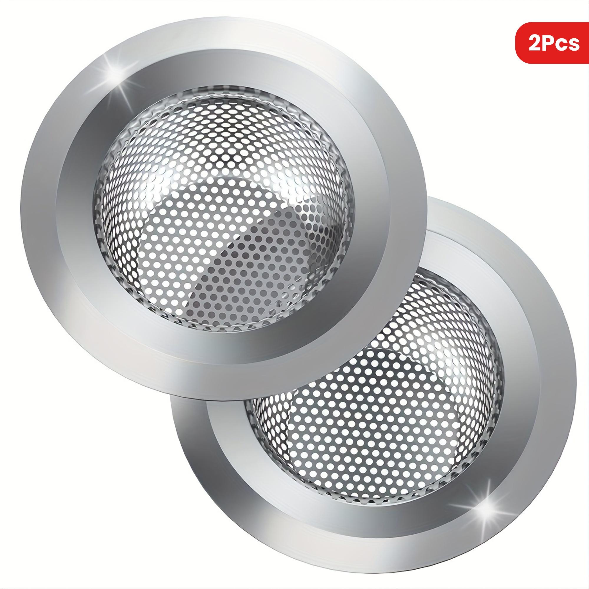 2pcs 4.5in Stainless Steel Sink Strainer, Wide Edge Kitchen Sink Drain Filter, Food Catcher for Most Sink Drains 76mm
2pcs 4.5in Stainless Steel Sink Strainer, Wide Edge Kitchen Sink Drain Filter, Food Catcher for Most Sink Drains 76mm