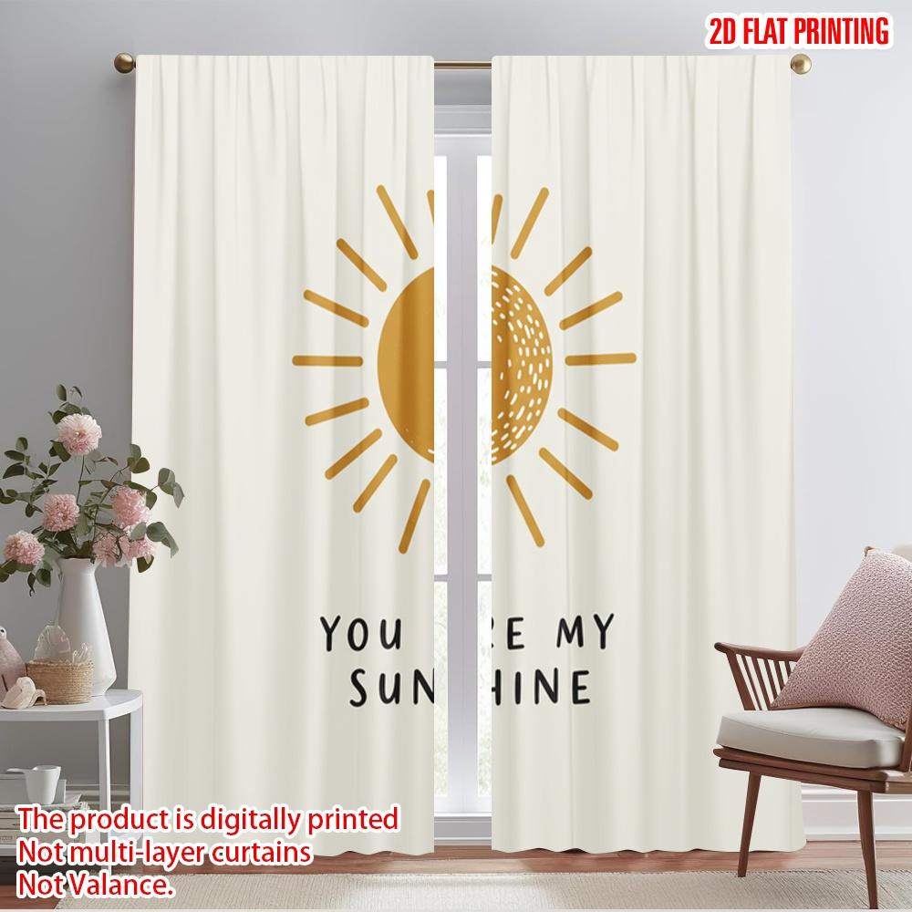 2pcs 2D flat printing Party Curtains Golden Sunbeams Quote Fabric Without Electricity Festive Wall Decor Use for Holiday Family 52.50×116.00 CM 2pcs
2pcs 2D flat printing Party Curtains Golden Sunbeams Quote Fabric Without Electricity Festive Wall Decor Use for Holiday Family 52.50×116.00 CM 2pcs