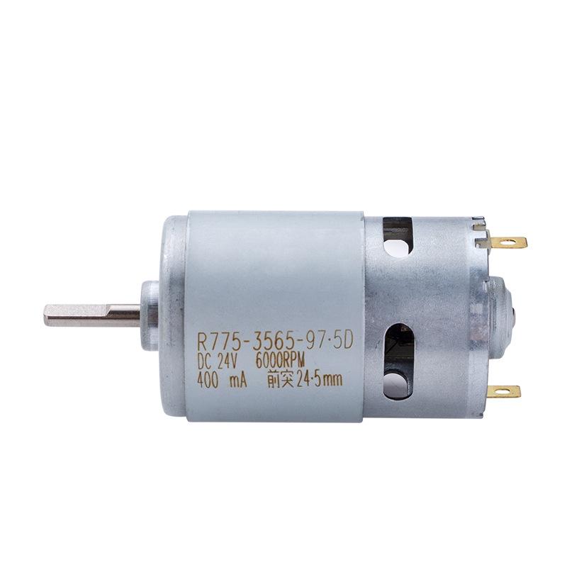 775SM Мікродвигун постійного струму Фасція Пістолет Газонокосарка Соковижималка Двигун м ясорубки Двигун пилососа Двигун вентилятора HR775SM
775SM Мікродвигун постійного струму Фасція Пістолет Газонокосарка Соковижималка Двигун м ясорубки Двигун пилососа Двигун вентилятора HR775SM