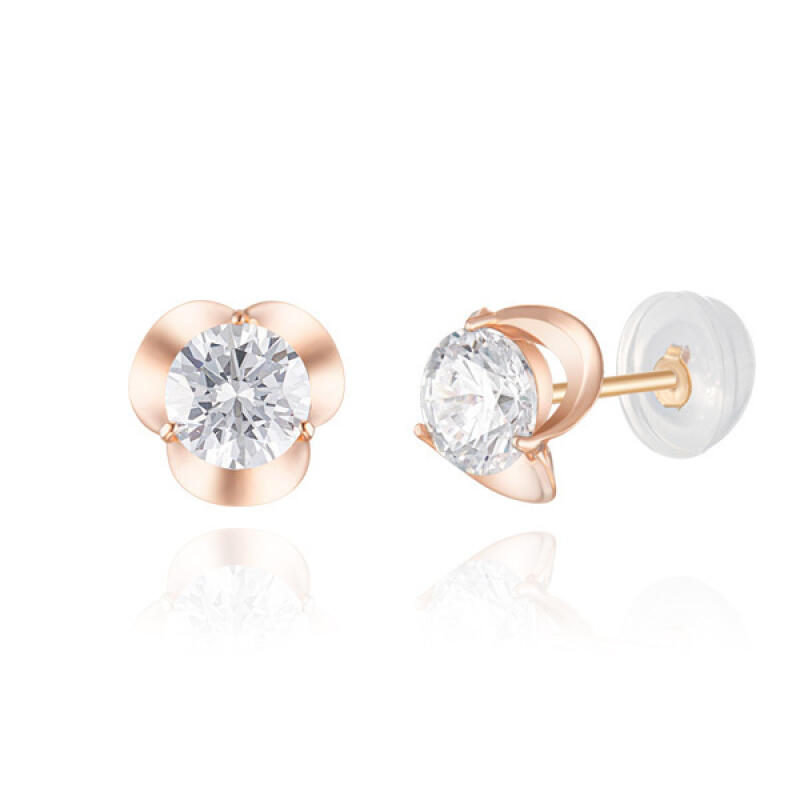 14K Gold Earrings with Cubic Flora Stone BS02001E Yellow Gold
14K Gold Earrings with Cubic Flora Stone BS02001E Yellow Gold