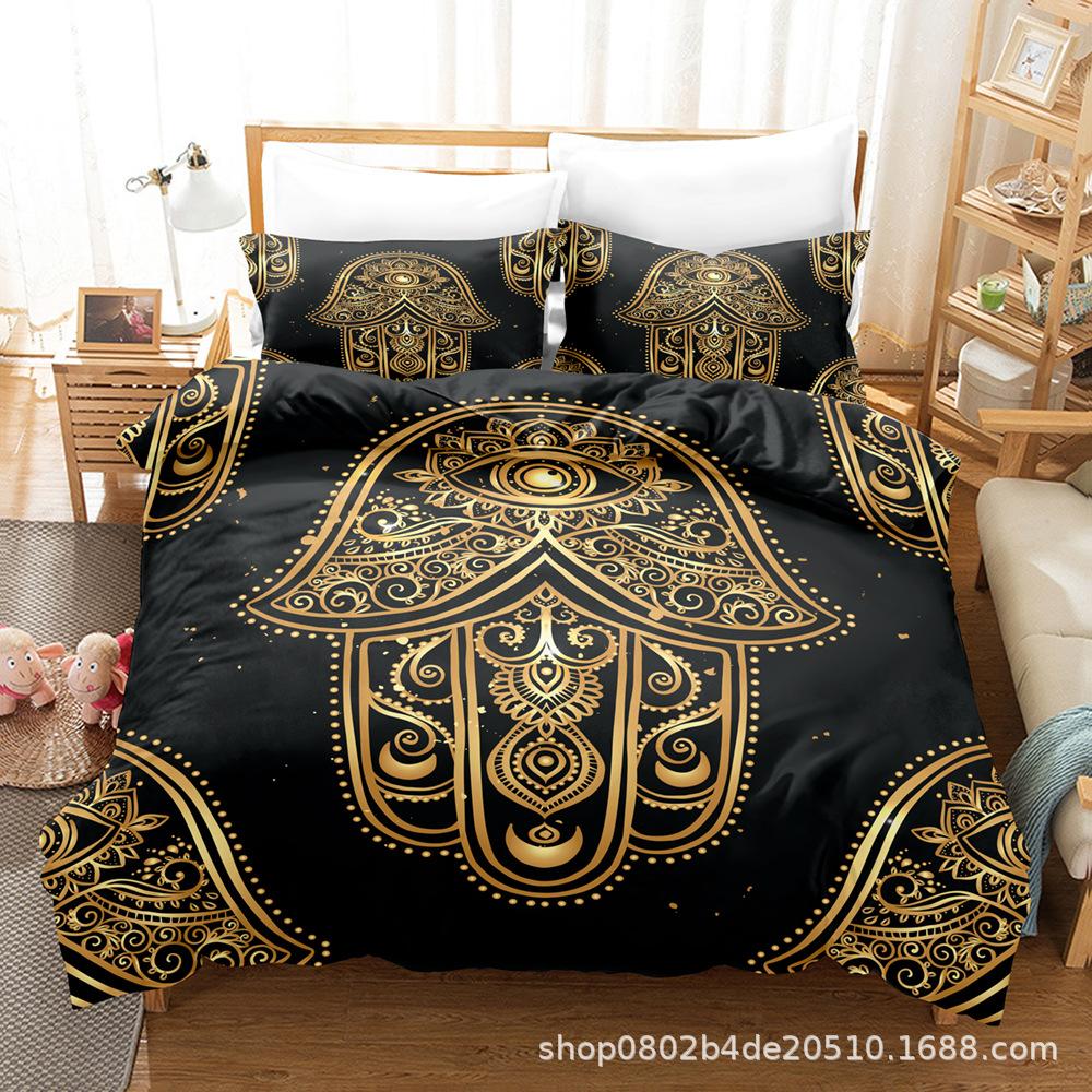 Home Textiles Lotus Pattern Series Three-Piece Set Digital Printed Sheet Bed Quilt Kit quilt cover 90 * 190 pillowcase 50 * 75 * 1
Home Textiles Lotus Pattern Series Three-Piece Set Digital Printed Sheet Bed Quilt Kit quilt cover 90 * 190 pillowcase 50 * 75 * 1