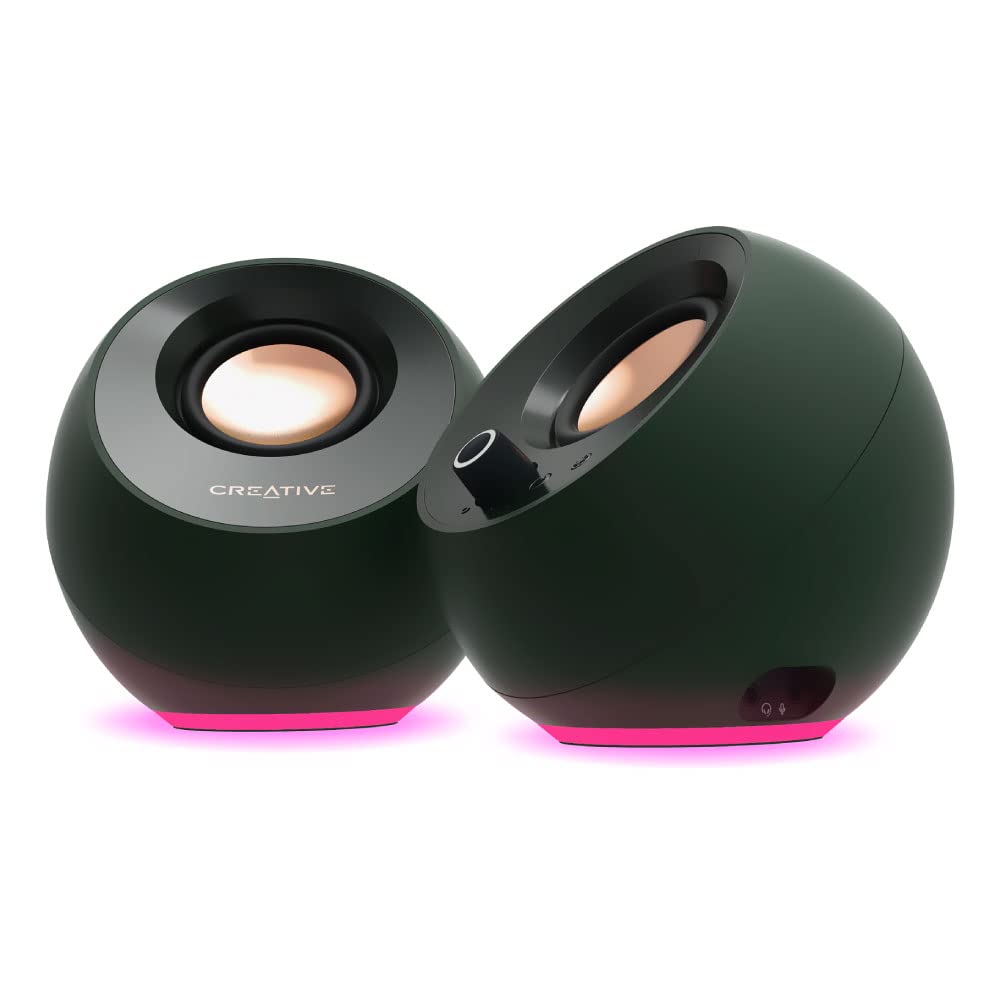 Creative Pebble Pro Alpine Green Pin 20W RMS Peak Output 60W USB USB/Bluetooth/3.5mm Type-C/A SP-PBLPRO-GR зелений
Creative Pebble Pro Alpine Green Pin 20W RMS Peak Output 60W USB USB/Bluetooth/3.5mm Type-C/A SP-PBLPRO-GR зелений