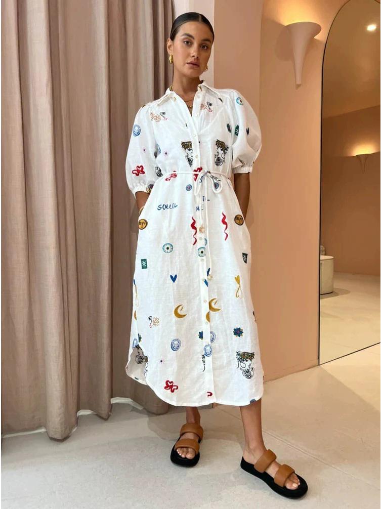 2025 Lantern Sleeve Cardigan Casual Linen Shirt Dress Double Extra Large цветочный
2025 Lantern Sleeve Cardigan Casual Linen Shirt Dress Double Extra Large цветочный