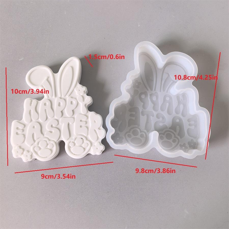 Rabbit Easter Letter Candle Silicone Mold Cute Rabbit Easter Gypsum Dropping Pendant Mold For Crafting Home Decor Diy Projects білий
Rabbit Easter Letter Candle Silicone Mold Cute Rabbit Easter Gypsum Dropping Pendant Mold For Crafting Home Decor Diy Projects білий
