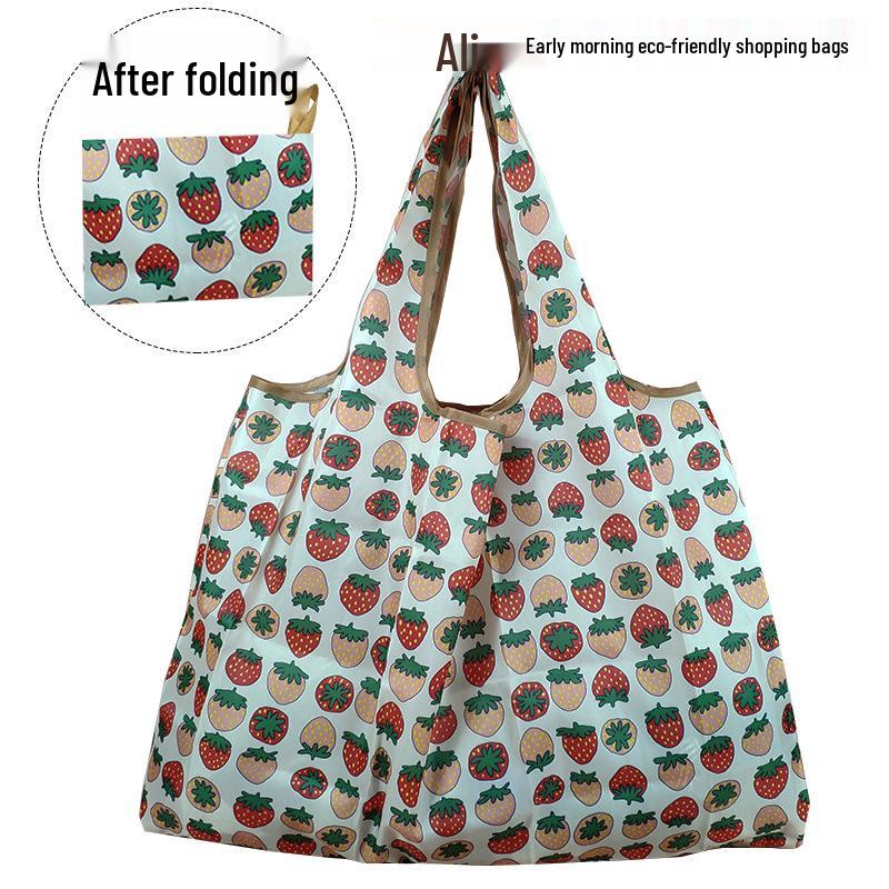 Складная многоразовая мультяшная сумка-тоут - Большая вместимость, 210D ткань Оксфорд, хозяйственная сумка